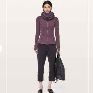 Lululemon define jacket in artic plum color worn lightly